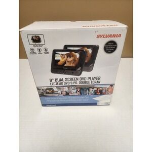 Sylvania SDVD9957-E 9" Dual Screen Portable DVD Player With Remote Cords
